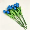 Mini Tulipa Artificial de PU Estilo Ins Flor Artificial Única para Decoração de Casa, Casamento, Decoração de Hotel e Adereços de Fotografia