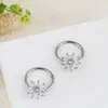 Anel de Mamilo Borboleta Europeu e Americano Transfronteiriço Aço Titânio 316L Flor com Gotejamento de Óleo Anel de Peito Anel de Mamilo Diabo Joias para Body Piercing