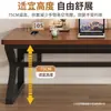 Escritorio de computadora de madera maciza, escritorio de oficina, escritorio doble, mesa de estudio, escritorio simple para estudiantes, escritorio minimalista para el hogar, mesa de dormitorio