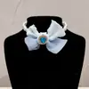 Collar para Mascotas Transfronterizo, Lazo de Perla para Gato, Moderno, Dulce y Lindo, Accesorios para Mascotas con Diamante en Forma de Corazón para Perro, Personalizado