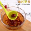 Fabricante en stock, cuchara de sopa de mango largo de silicona antiadherente integrada de tamaño pequeño, suministros de catering, cuchara, utensilios de cocina, cuchara