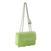 Bolsa Estilo Tweed Bolsa Feminina 2023 Nova Doce Menina Corrente de Coração Pequena Bolsa Quadrada Nicho Popular Elegante Bolsa Transversal