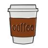 Broche creativo de la serie de café, linda taza de café, forma de cafetera, insignia de metal, personalidad, accesorios ingleses, traje