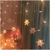 Luces de Cortina de Copos de Nieve LED Luces de Barra de Hielo Luces Decorativas Navideñas Solares Decoración Festiva Faroles de Cono de Hielo Faroles Festivos