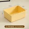 Caja de almacenamiento de escritorio, organizador de cosméticos, contenedor de almacenamiento de plástico, cesta de almacenamiento para artículos domésticos varios y bocadillos, caja de almacenamiento para organizar artículos en habitaciones de estudiantes y cocinas