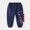 Educación Física Niños Monstruo Dibujos Animados Lindos Pantalones Monocromáticos Cintura Elástica Pantalones de Moda Tendencia Pantalones Deportivos para Niños