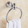 Conjunto de pingente de banheiro Cristal Prata cabideiro para toalha barra de toalha rack de banheiro em aço inoxidável cromado