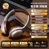 Auriculares inalámbricos Bluetooth estilo retro Maillard con tarjeta enchufable, plegables y con reducción de ruido.