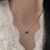 Collar Chiheng S925 Plata de Ley Óvalo Calcedonia Colorida para Mujer 2026 Nuevo de Moda Personalizado Versátil Cadena para Clavícula de Lujo Ligero