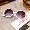 Gafas de Sol para Niños Moda Nuevo Marco Redondo Perlado Personalidad Tendencia Protección UV Gafas de Sol Venta Directa Transfronteriza