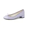 Zapatos de mujer de tacón grueso de piel de oveja, nuevos para otoño, estilo coreano de punta redonda, zapatos de mujer marrones de corte bajo, zapatos de talla grande