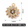 Lote Misto de Pingentes Individuais Florais Transfronteiriços, Pulseiras, Colares, Pingentes Cravejados com Diamantes e Acessórios para Joias DIY Direto do Fabricante