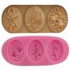 Sino de Árvore de Natal Muleta Flip Açúcar Silicone Molde de Bolo Ferramentas de Assar DIY Molde de Assar de Confeitaria H2807