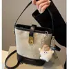 Bolsas para Mujer 2026 Primavera Nuevo Estilo Bolso de Mano Súper Popular Textura de Alta Calidad Bolso Cubo de Hombro Único Cruzado