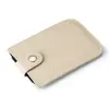 Nuevo Porta Tarjetas Extraplano Deslizante Material PU Porta Tarjetas de Visita Transfronterizo Billetera Compacta para Monedas Bolso de Mano Femenino Compacto Porta Tarjetas con Compartimentos