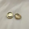 Suministro Directo con Canal Pequeño Cóncavo Lateral Estilo Metal Botón de Coser a Mano Abrigo de Lana Abrigo Pequeño Hebilla de Traje Botones de Suéter de Punto