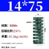 Molde de Resorte de Compresión de Primavera Verde Molde de Resorte Doméstico 65Mn Resorte Tf Alambre Plano de Alta Resistencia Compresión Estándar Japonés Resorte Rectangular