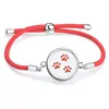 Cuerda Roja Moda Sencilla Difusor de Aceites Esenciales Aromaterapia Caja Pequeña Pulsera Redonda Accesorios de Joyería Caja de Fragancia Decoraciones