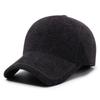 Nuevo gorro de béisbol grueso y cálido con protección para las orejas para otoño e invierno, gorro de algodón para hombres de mediana edad y mayores, cálido, resistente al viento, con protección para las orejas, gorra de visera de pato