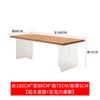 Nova mesa de jantar de acrílico de madeira maciça de estilo nórdico Mesa de jantar de madeira de freixo simples Mesa retangular de apartamento pequeno doméstico