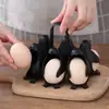 Estoque de fábrica suprimento transfronteiriço utensílios de cozinha cozinhador de ovos pinguim suporte para cozinhar ovos no vapor suporte para ovos cozidos artigos de ovos