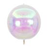 Globo de Película de Aluminio Transparente Colorido Elegante de Comercio Exterior 22 Pulgadas Foil de Aluminio 4D Corazón Aurora Boreal Mágico