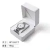 Estuche de Reloj de Cuero PU Redondeado, Estuche para Reloj de Pulsera y Joyería, Caja de Almacenamiento de Relojes para Hombre y Mujer, Caja de Embalaje para Regalo al por Mayor