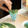 Taza de Té de Cerámica Estilo Pintura al Óleo Pintada en Azul y Blanco Sauce y Golondrina Susurrando Juego de Té Kung Fu Taza de Té para el Hogar Taza de Aroma