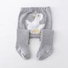 Leggings de otoño e invierno para bebés niñas, mallas gruesas con lijado, pantimedias infantiles de dibujos animados con trasero grande para niños, calcetines de bebé