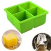 Molde Cuadrado Grande para Cubitos de Hielo de Silicona Hielo Casero Barra Whiskey Hielo Congelado Caja de Hielo Cóctel Fabricante de Hielo para Comida