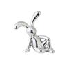 Ornamentos de Coelho Tridimensionais da Moda de Luxo Leve Transfronteiriço Adesivos Galvanizados Coelho de Orelhas Compridas Produtos Fofos Ornamentos de Coelho para Foto