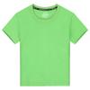 Camiseta Infantil 180g Algodão Puro Uniforme Escolar Personalizado Cor Pura Roupa de Apresentação Jardim de Infância Verão Gola Redonda Manga Curta Personalizado DIY
