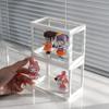 Vitrina de exhibición de acrílico transparente con adornos de mano Lego a prueba de polvo, caja ciega, caja de exhibición Bubble Mart
