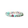 Pulseras Personalizadas de Ágata, Cuarzo Rosa, Piedra Ojo de Tigre, Cuentas Redondas, Pulseras de Piedra Amazonita, Fabricantes Transfronterizos, en Stock
