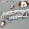 Bolsa de Lápis Transparente Estilo Japonês Gatinho Desenho Animado Bolsa de Material Escolar para Estudantes Pvc Aparência Sofisticada Grande Capacidade Bolsa de Armazenamento Impermeável Ins