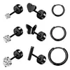 Brincos Studs de Osso da Orelha Perfurantes de Aço Inoxidável Novos Transfronteiriços em Estoque Amazon Conjunto Combinado de Brincos de Alta Qualidade Masculinos e Femininos