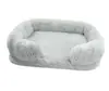Recomendación transfronteriza sofá cama de peluche para perro cuadrado perrera cama para mascotas alfombrilla para gato nido de gato cálido de invierno