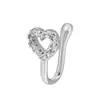 Amazon Transfronterizo Tachuela para Nariz Anillo para Nariz Sin Perforación de Oro de 18K Joyería para Oreja y Nariz Moda Pequeño y Elegante Accesorio para Nariz de Moda