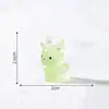 Miniaturas, que brillan en la oscuridad, adorables renos navideños, perfectos para crear paisajes nevados, decoraciones DIY y pequeños adornos.