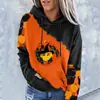 Suéter de Calabaza de Halloween Suéter con Estampado Navideño Sudadera con Capucha Engrosada de Manga Larga Comercio Exterior Holgada Moda Sudadera Más Vendida