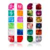 Lentejuelas de manicura transfronterizas, brillo láser mixto, hexágono, corazón, estrella de cinco puntas, luna, lazo, lentejuelas mixtas