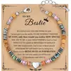 Pulsera de Piedra Natural Transfronteriza con Forma de Pino Africano Facetado con Accesorios Plateados de Acero Inoxidable y Pulsera Ajustable con Forma de Corazón