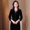 Hangzhou Nova Camisa Feminina 2024 Outono Nova Camisa de Veludo Dourado Moda Top de Seda de Amora