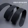 Produto popular transfronteiriço: Cinto masculino de couro genuíno, couro bovino de duas camadas, fivela automática para negócios, cinto masculino moderno de alta qualidade