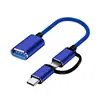 Cabo Adaptador OTG Personalizado OEM Conversor de Pen Drive Cabo Adaptador para Celular Cabo Adaptador Android Tipo-C Mouse USB