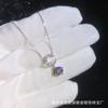 Colar de Prata Esterlina S925 com Moissanita Luxo Leve Versão Coreana Meia Lua Corrente Romântica para Clavícula Item Quente de Celebridade da Internet Transfronteiriça Xiaohongshu