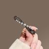 Pasador de Perlas para Mujer, Pinza para el Cabello con Lazo Negro, Pinza para Flequillo, Pinza para la Frente, Pinza de Pato, Imán para Año Nuevo 2026 al por Mayor