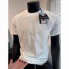 Camiseta de Manga Corta para Hombre, Transpirable, Secado Rápido, para Deportes al Aire Libre, Running, Verano, Seda de Hielo, Elástica, Color Puro, Fitness