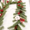 Decoraciones Navideñas de Espuma Dorada y Bayas Rojas Guirnalda de Ratán para Árbol de Navidad Colgante de Ramo para Regalo con Materiales Florales