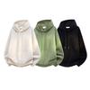 Sudadera Casual con Capucha Otoño e Invierno 2025 Cálida de Alto Gramaje Engrosada Doble Cara de Forro Polar Sudadera Chaqueta Color Bloque Talla Grande